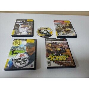 Lot of 5 Sony Playstation 2 Video Games-Not Tested